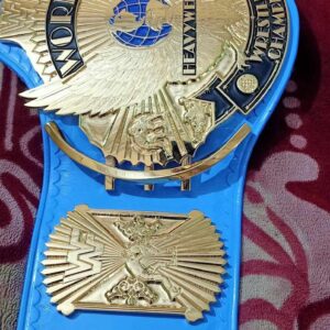 Baby blue wwf winged eagles world heavy weight wrestling champion